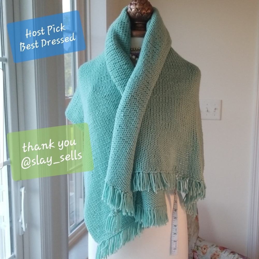 💜HP💜Homemade Mint Green Very Soft Lap Blanket
